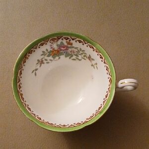 Kenwood China Elegant Green Floral Teacup